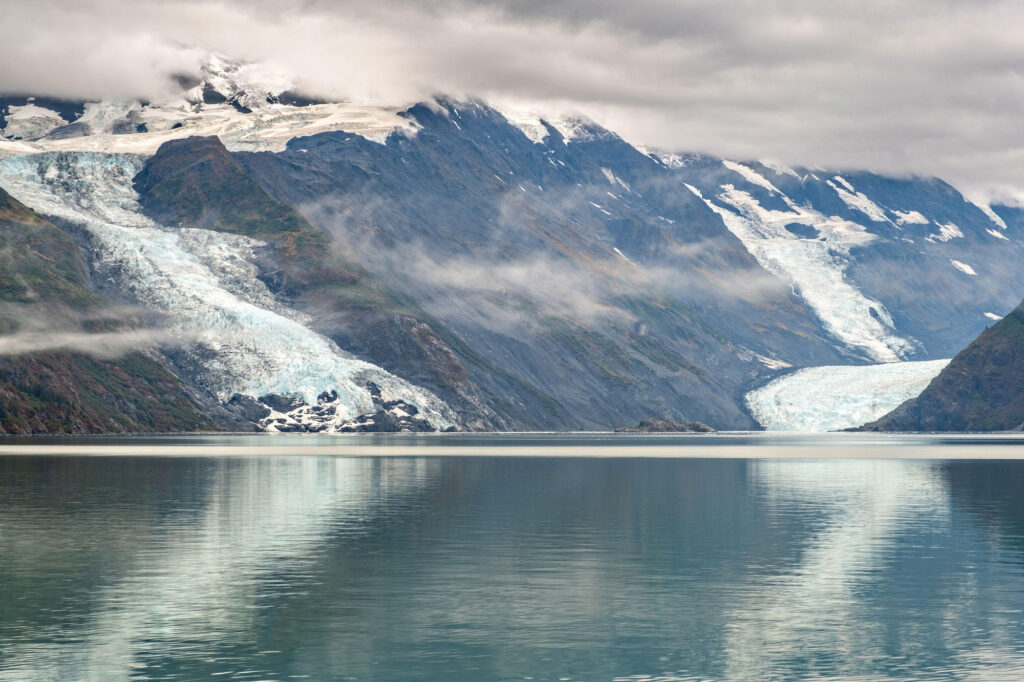 A photo of the Barry Glacier in the Barry Arm fjord.