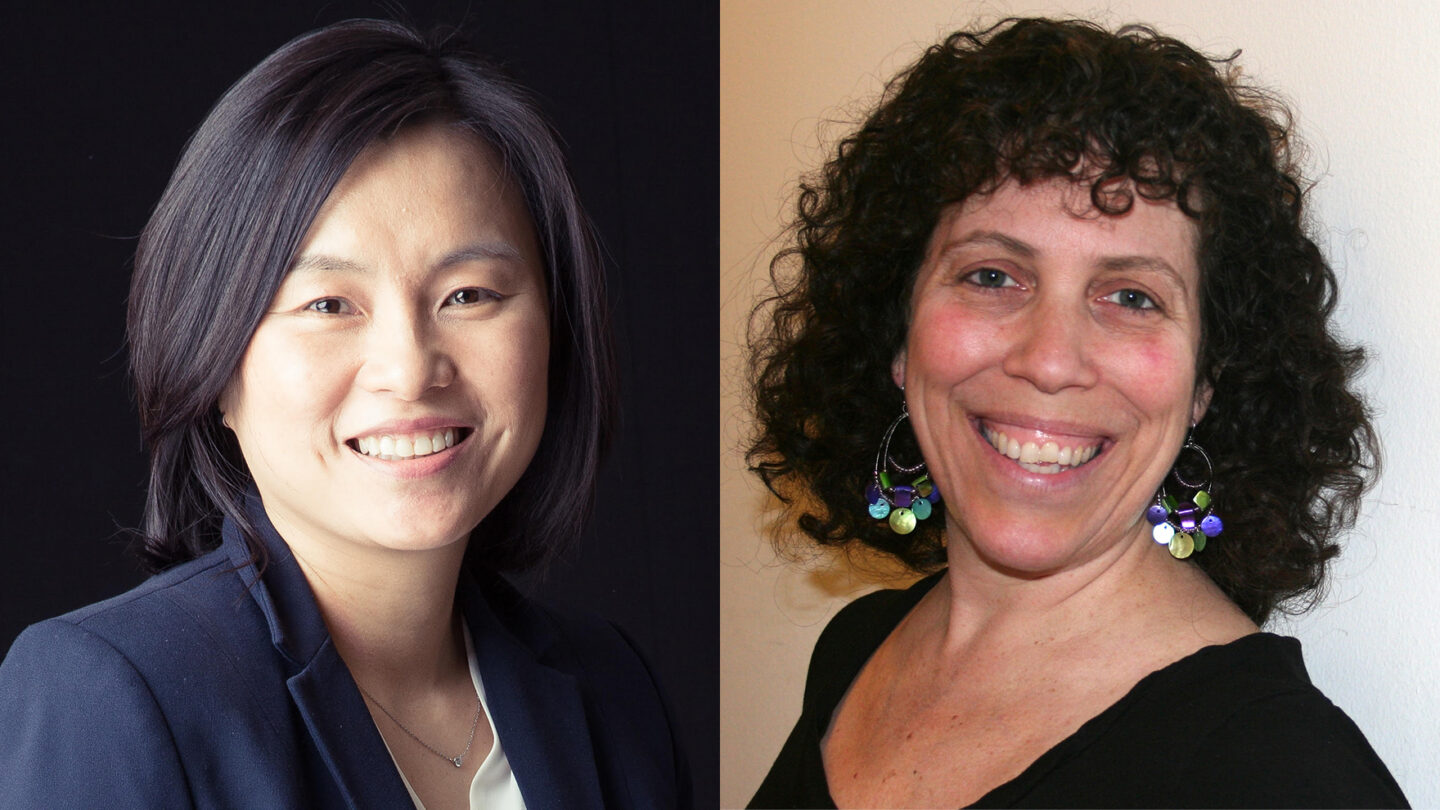 Side-by-side headshots of Hee Oh (left) and Tal Rabin (right)