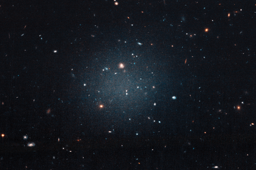 Image of bizarre see through galaxy