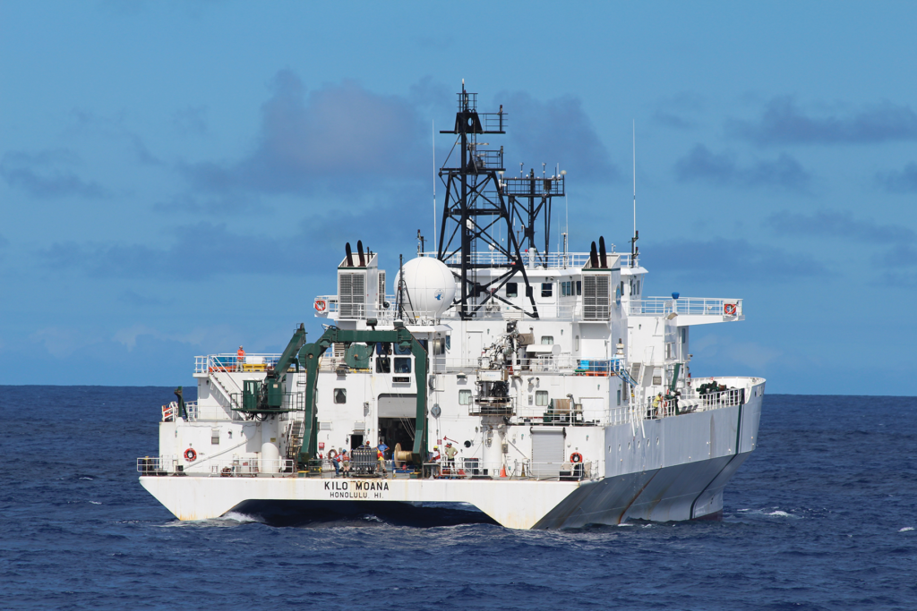 Image of boat on research cruise
