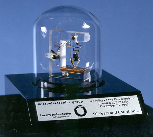 A replica of the first transistor.