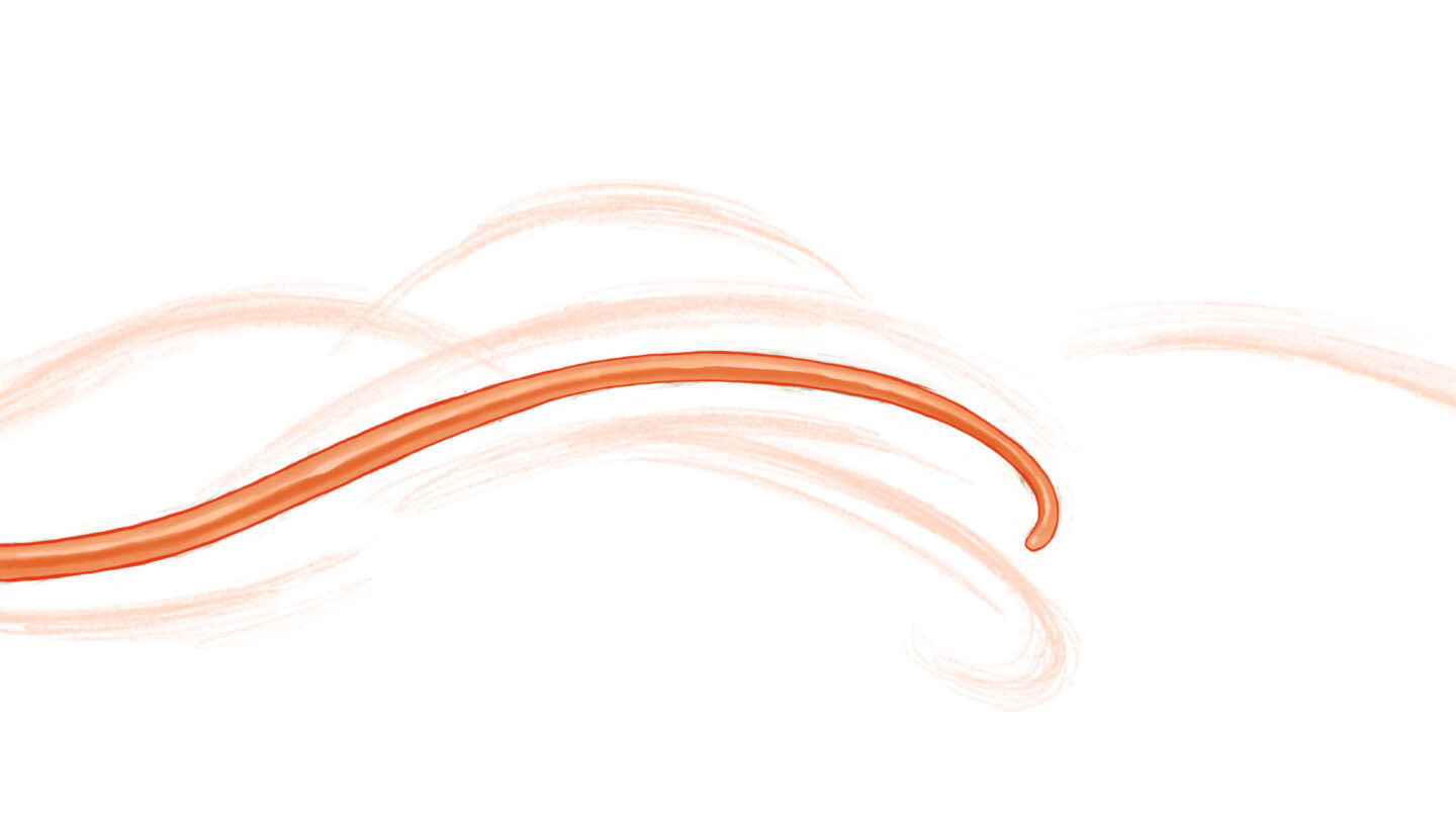 Digital illustration of mouse thinking