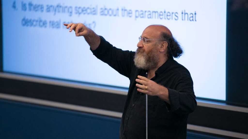 William Bialek of Princeton University described the search for universality in the state space of neural networks