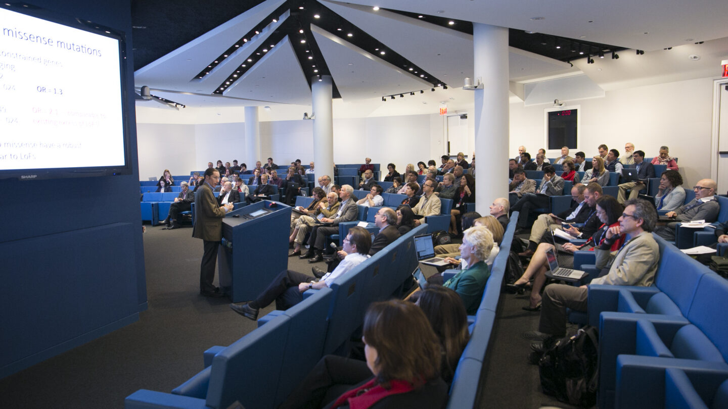Lecture hall of people