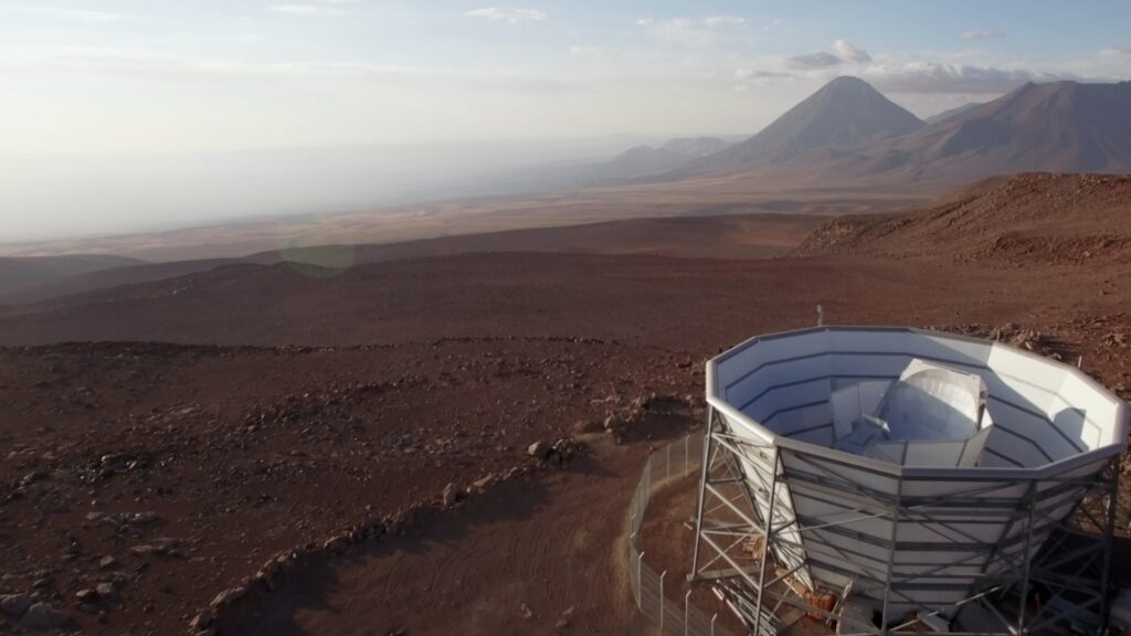 Photo of the Atacama Cosmology Telescope in Chile