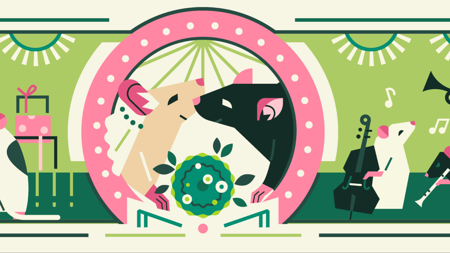 depiction of a mice wedding