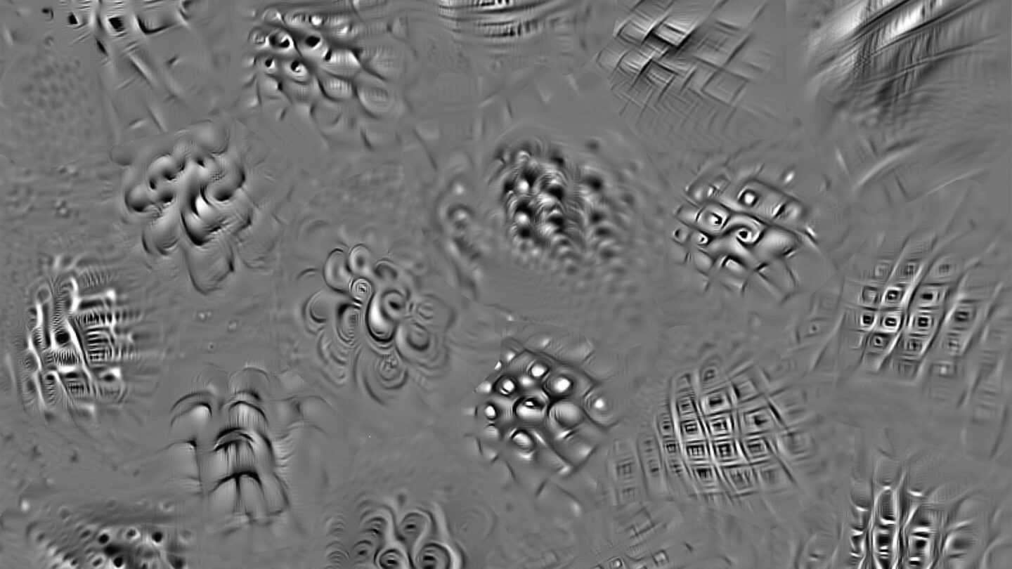 A computer model of vision created by MIT neuroscientists designed these images that can stimulate very high activity in individual neurons