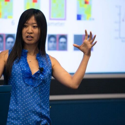 Doris Tsao talks with her hands up