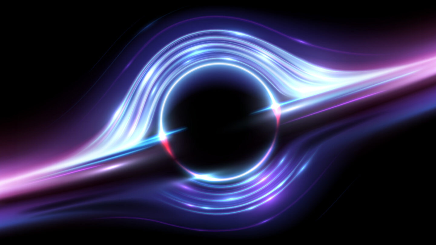 An illustration of a black hole.