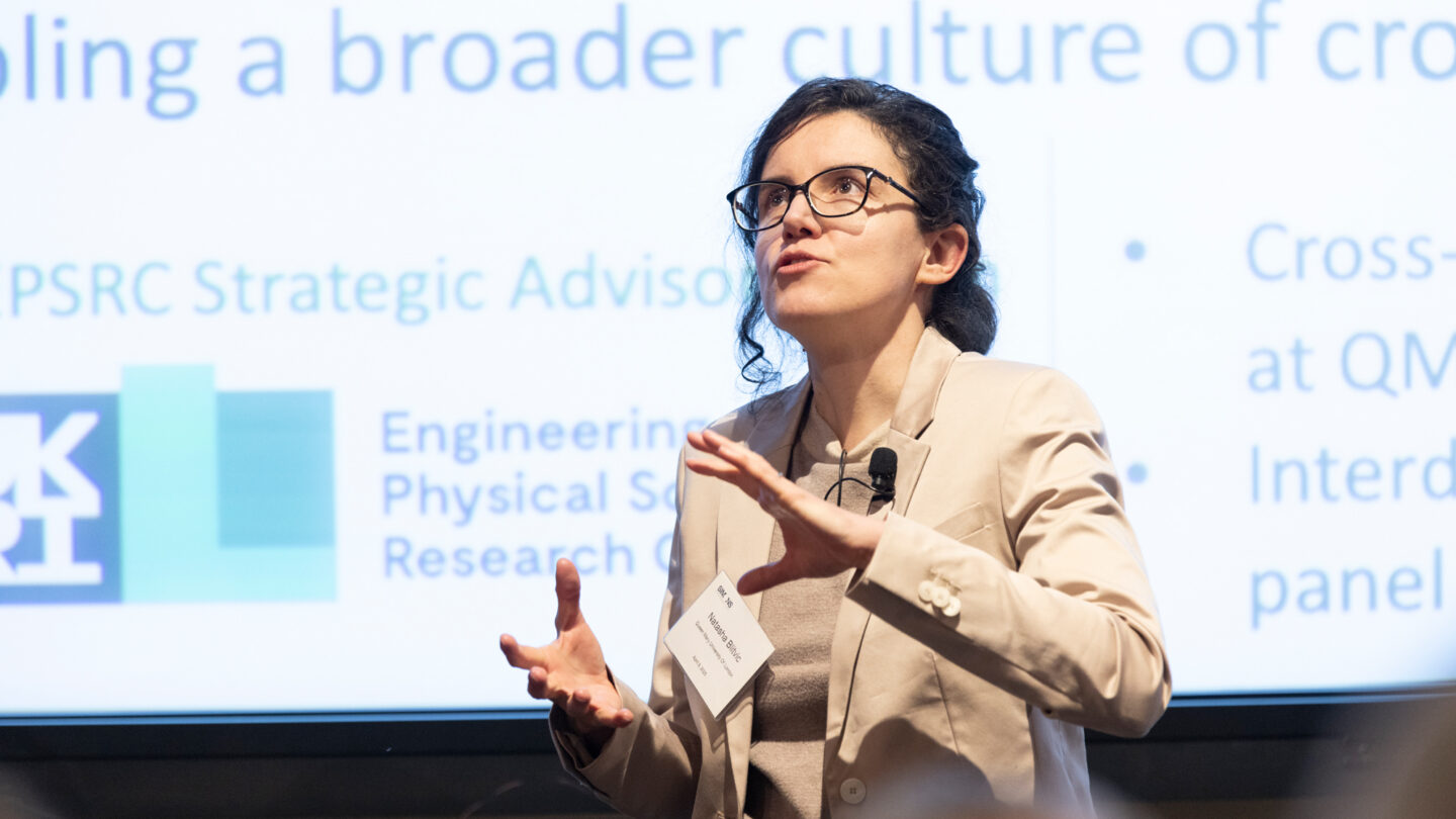 Natasha Blitvic talking at Pivot meeting 2025
