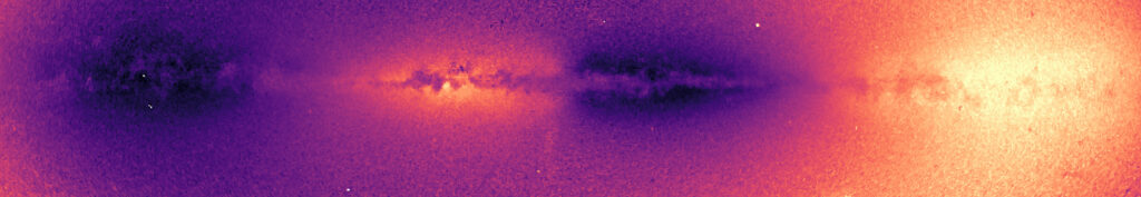 A photograph of a galaxy-like scene.
