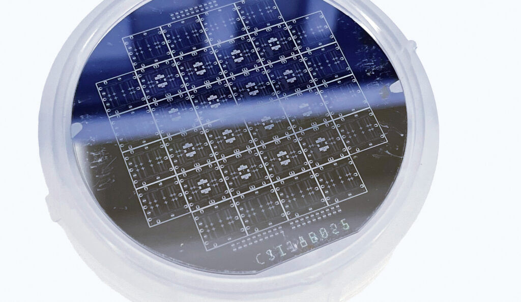 A qubit chip made by Shi.