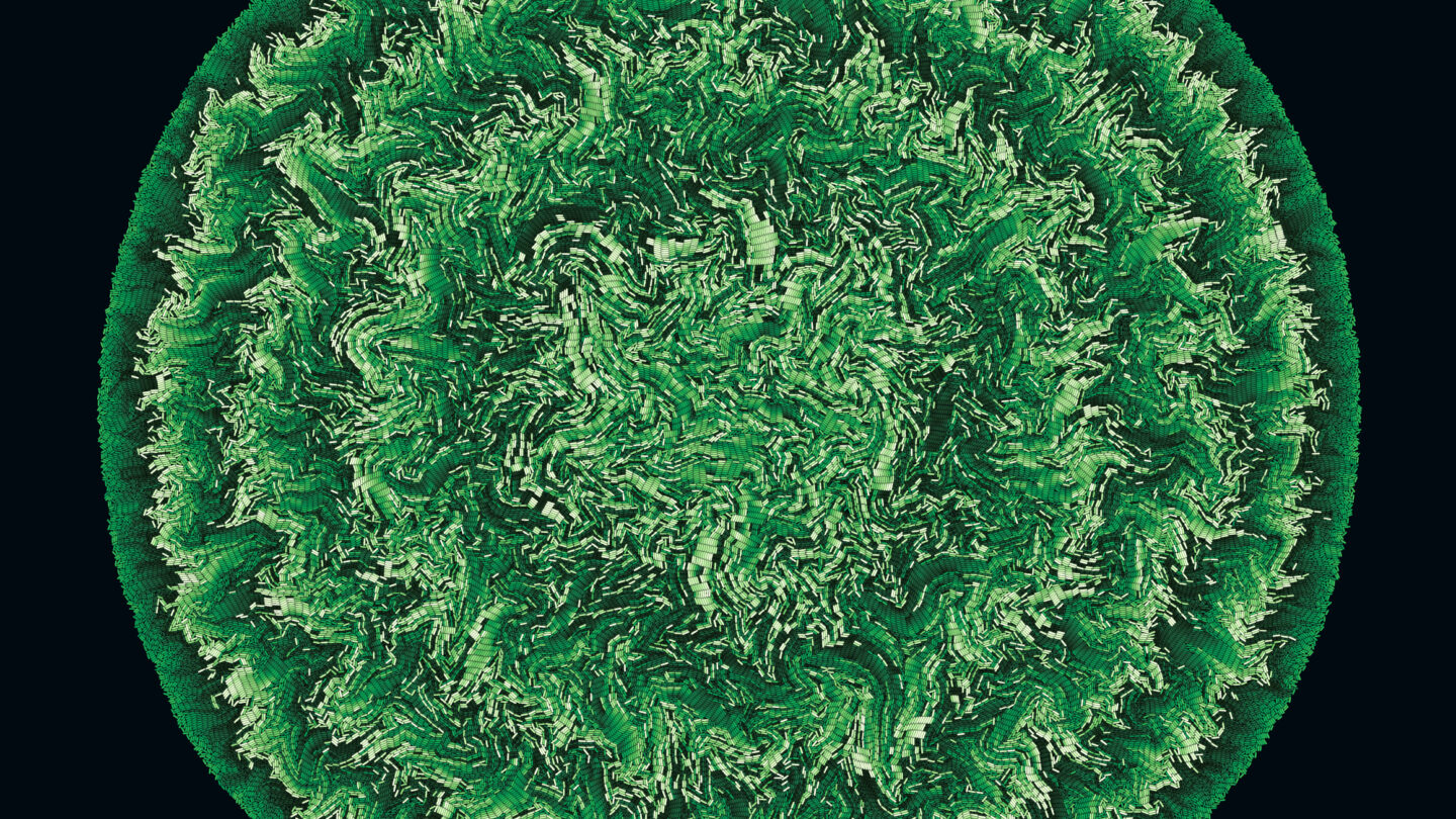 Cell collective concentric circles lede art