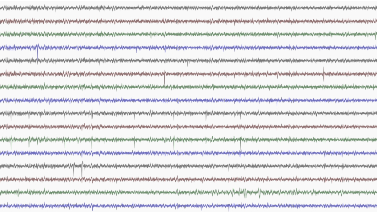 Raw voltage recordings from a 16-channel probe