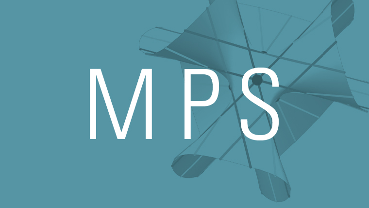 Turquoise-tinted image with the letters MPS over it