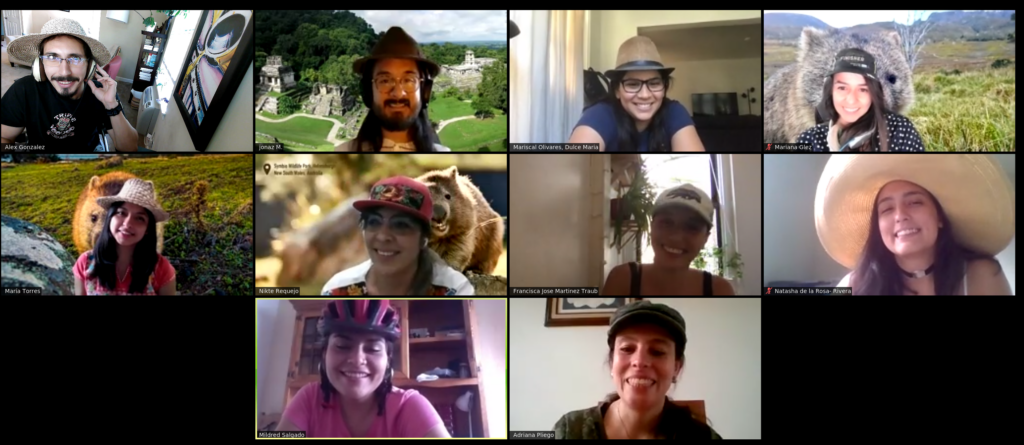 Students on zoom