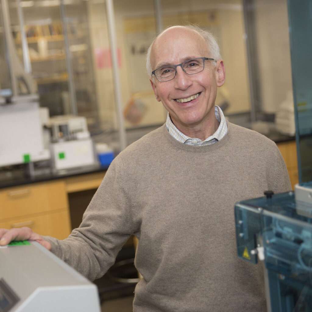 Lee Rubin, Professor of Stem Cell and Regenerative Biology, HSCRB studies how stem cells and regenerative biology can help address the diseases of aging inside the Sherman Fairchild building. Kris Snibbe/Harvard Staff Photographer