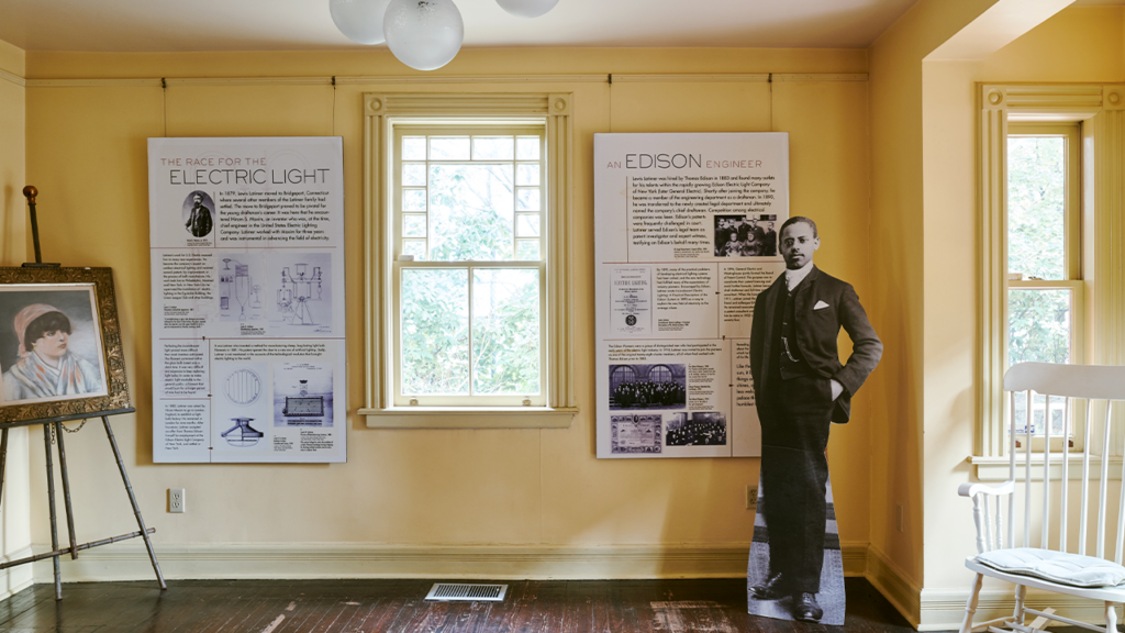 Lewis Latimer House Museum exhibit