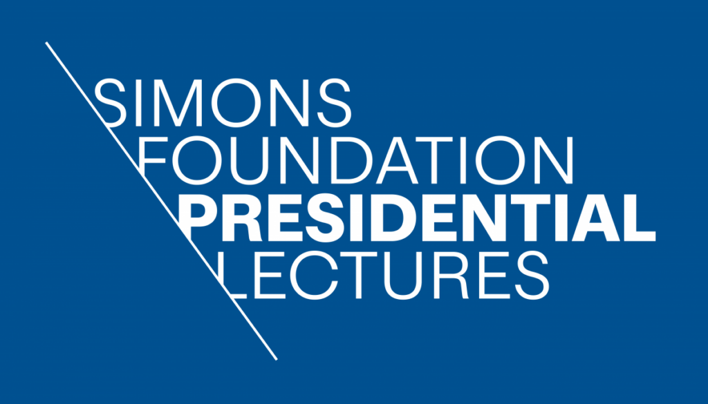 A logo for the Simons Foundation Presidential Lectures.