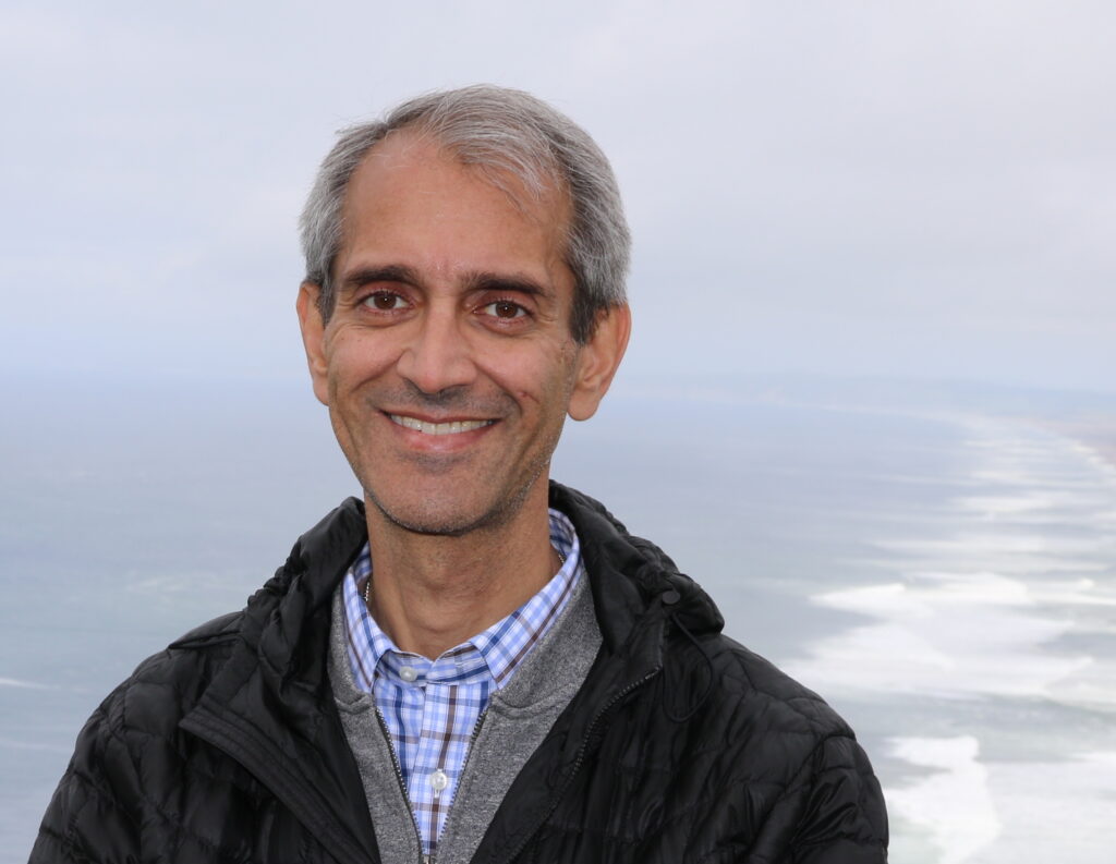 Krishna Shenoy at the beach