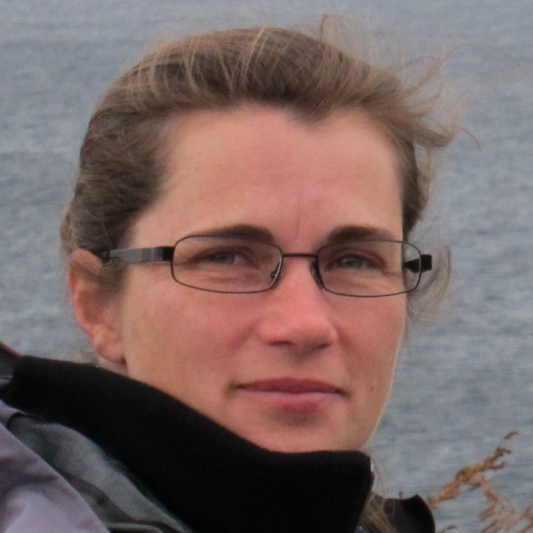 Stephanie Dutkiewicz in front of water
