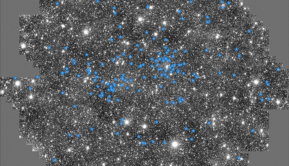 Image of new stars in milky way