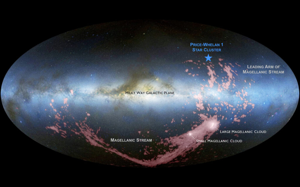 Image of new stars in milky way