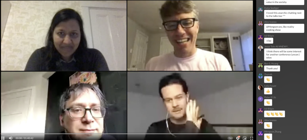 Screenshot of virtual conference