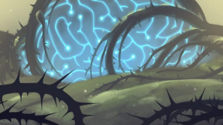 GLowing brain hero image for data sharing series