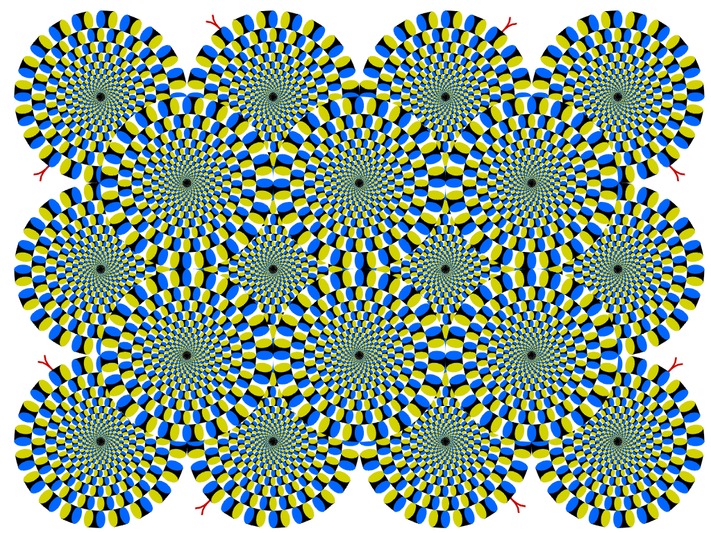 A picture of the Peripheral drift illusion, or the 