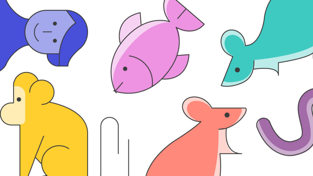 human, monkey, fish, mouse, rate