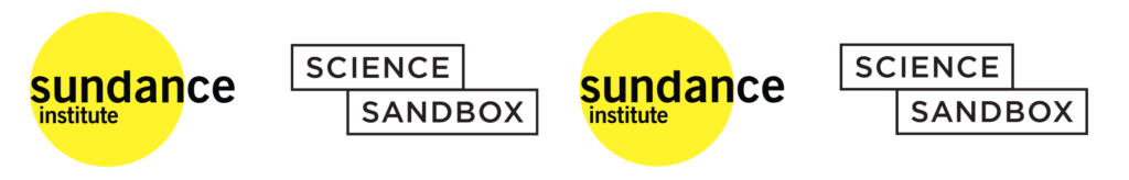 Double logo compilation of sundance institute and science sandbox