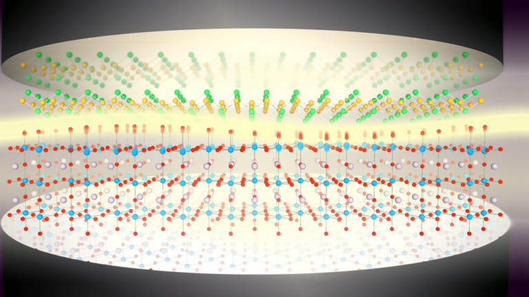 A diagram showing the interactions between light and atoms in an optical cavity.