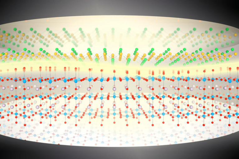 A diagram showing the interactions between light and atoms in an optical cavity.