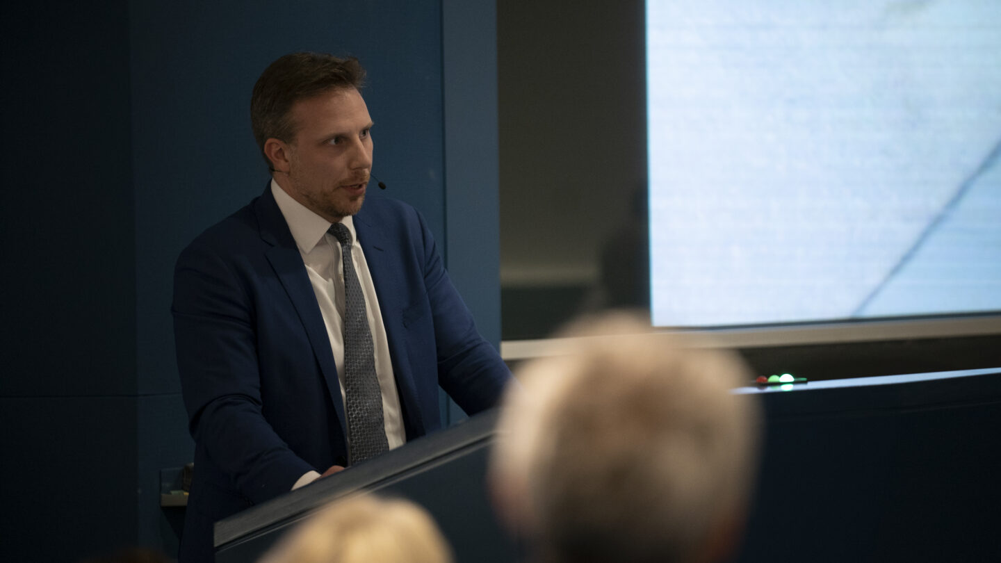 Keynote speaker Matthew Might recounts his journey into the field of precision medicine.