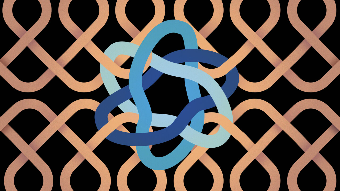 An illustration for an article about the upcoming International Congress of Mathematics by Lucy Reading-Ikkanda.