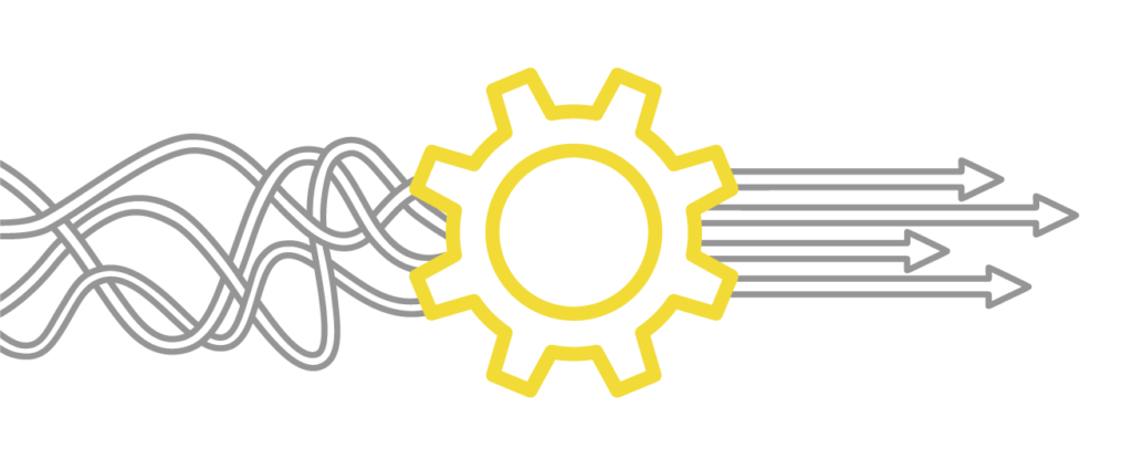 Image of gear and arrows