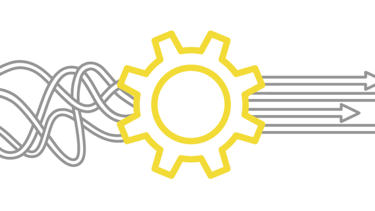 Image of gear and arrows