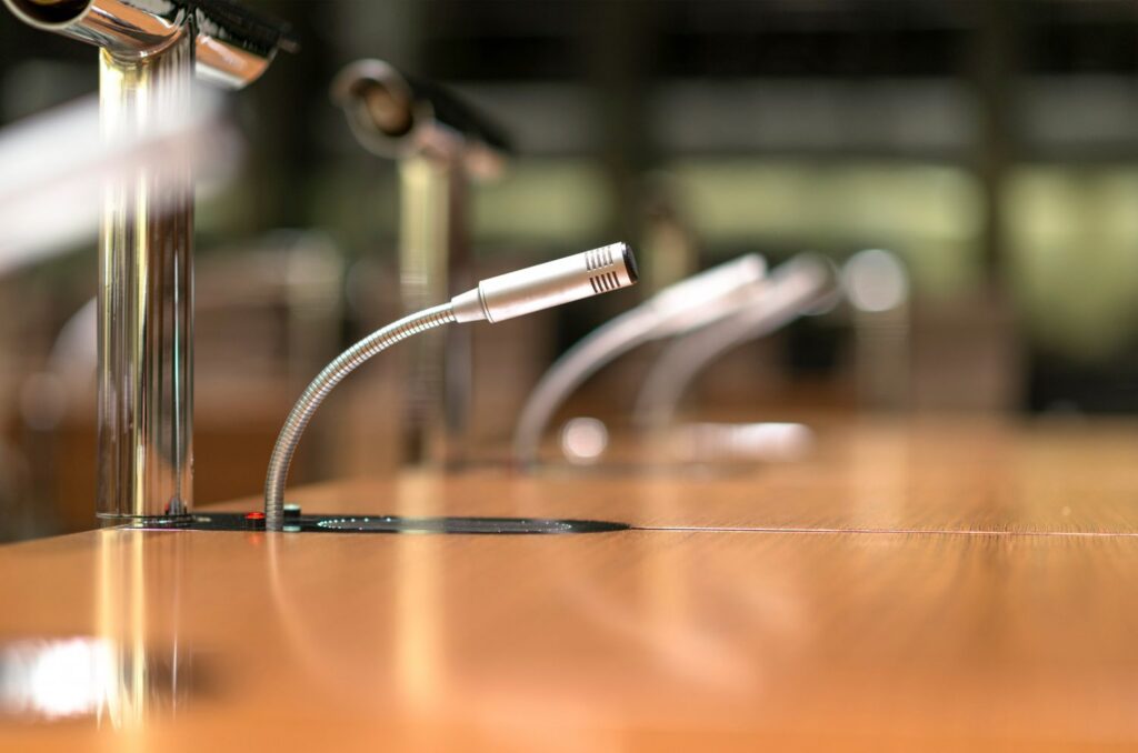 Image of microphones