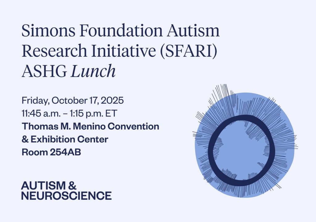 Graphic for 2025 SFARI ASHG social.