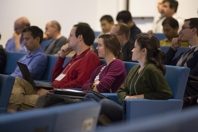 People sitting in a lecture hall