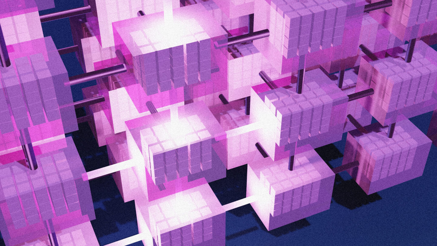 An illustration of the structure of a tensor network