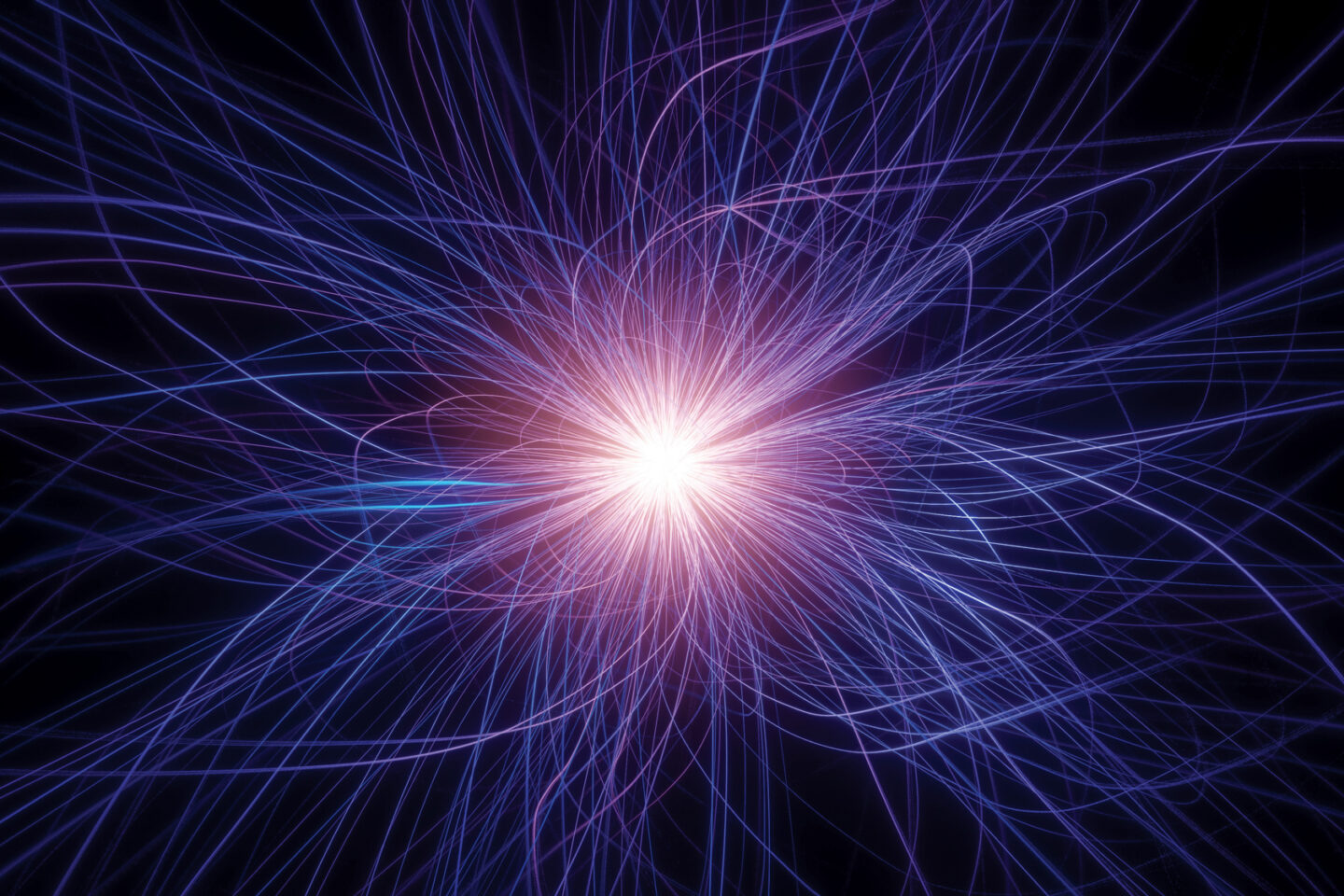 An artistic representaion of a moving particles