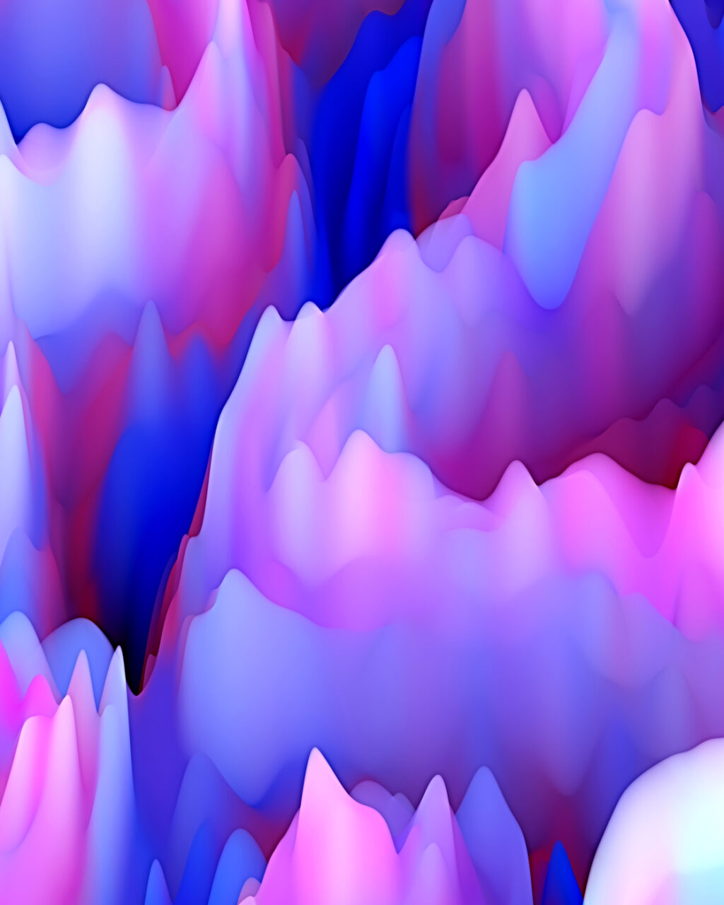 An abstract 3D Multi Сolored Flowing Seamless Pattern representative of a Gaussian multiplicative chaos plot.