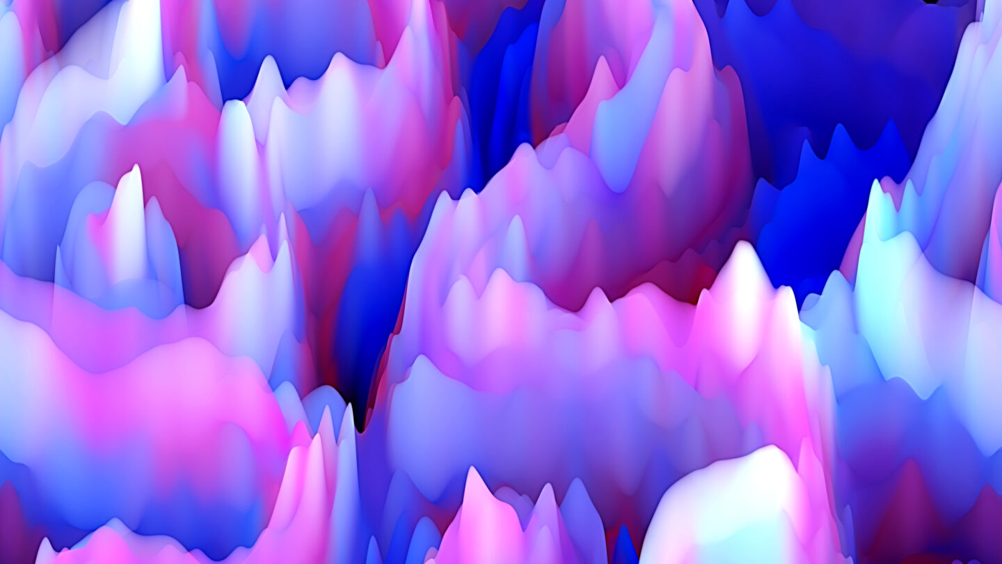 An abstract 3D Multi Сolored Flowing Seamless Pattern representative of a Gaussian multiplicative chaos plot.