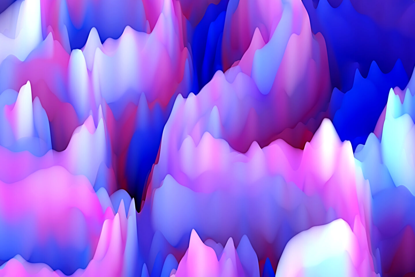 An abstract 3D Multi Сolored Flowing Seamless Pattern representative of a Gaussian multiplicative chaos plot.