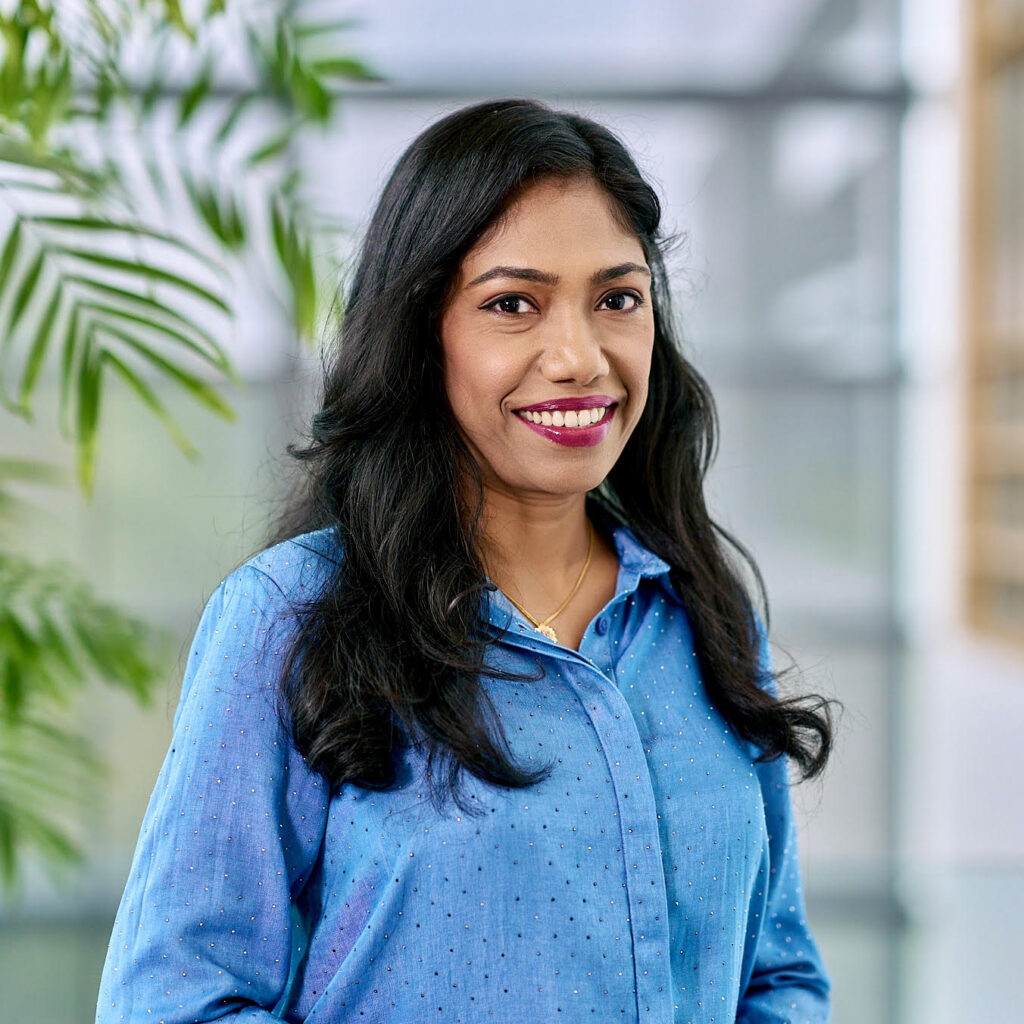 Vidhya Rangaraju headshot.